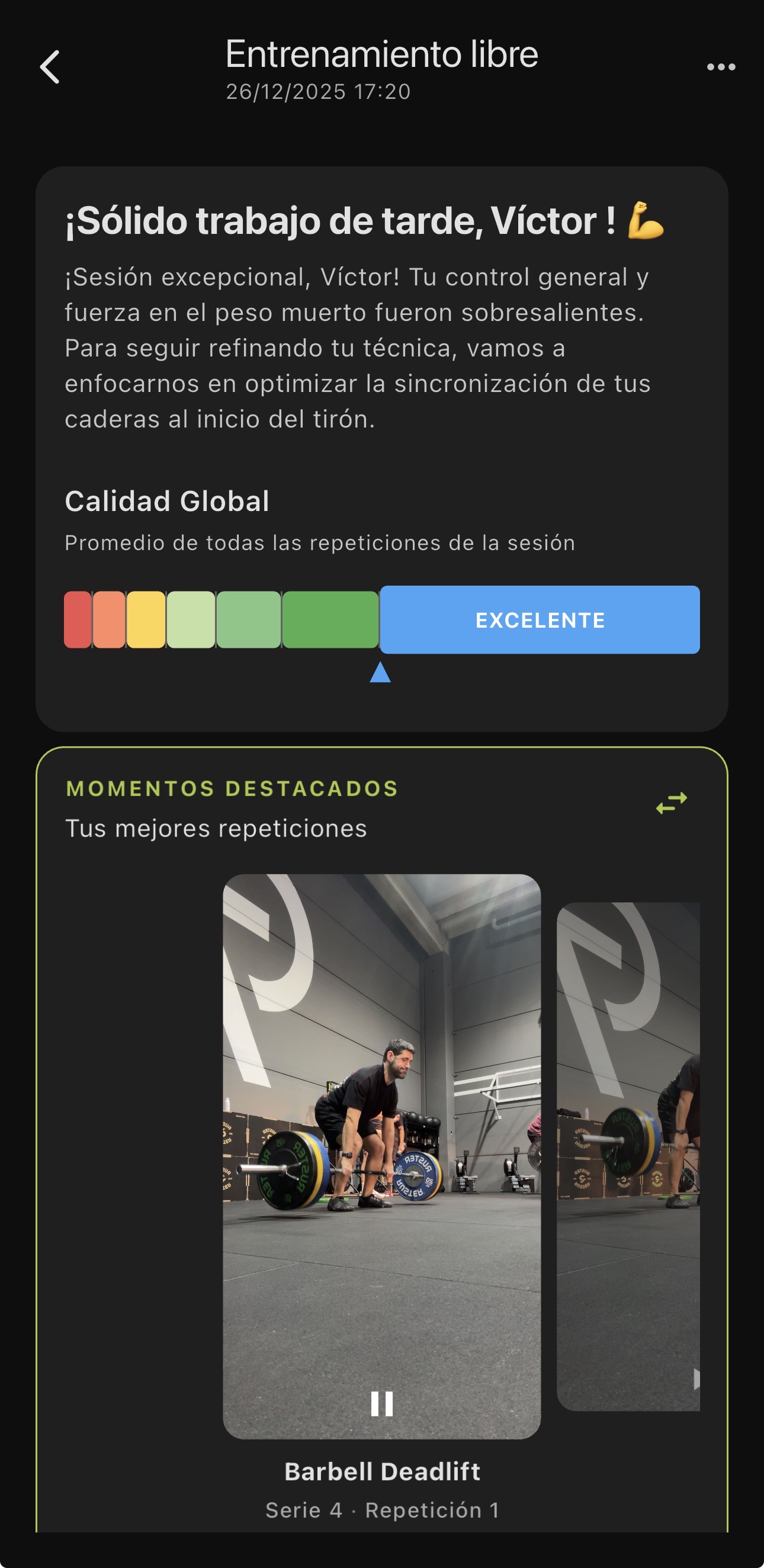 Resumen de sesión completo